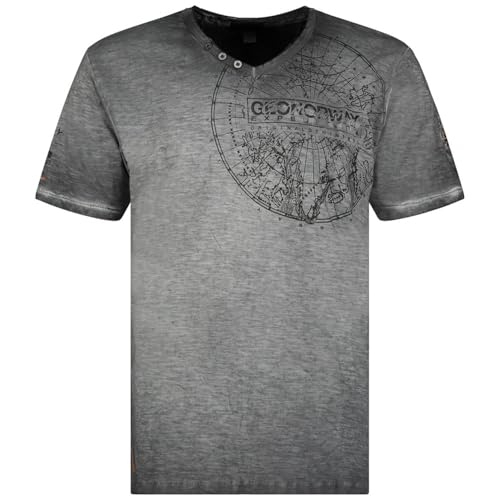 T-Shirt Homme Geographical Norway JIMPERABLE Noir à manches courtes