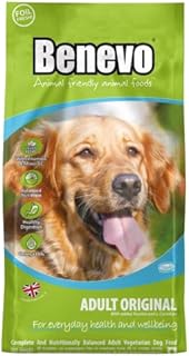 Vegan dog food from Benevo. Complete vegan dry dog food. Wheat free dried kibble, hypoallergenic & healthy. Holistic & non-gm 2kg bag