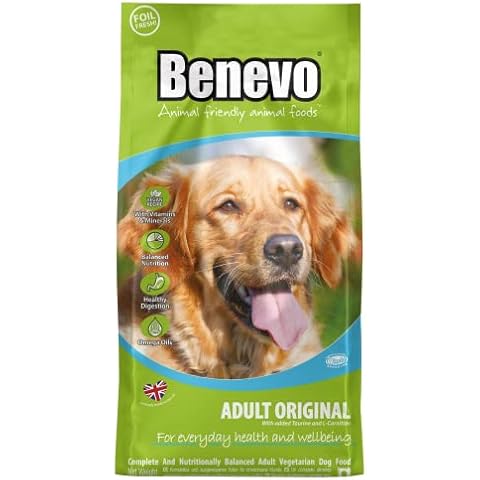 Vegan dog food from Benevo. Complete vegan dry dog food. Wheat free dried kibble, hypoallergenic & healthy. Holistic & non-gm 2kg bag Cover