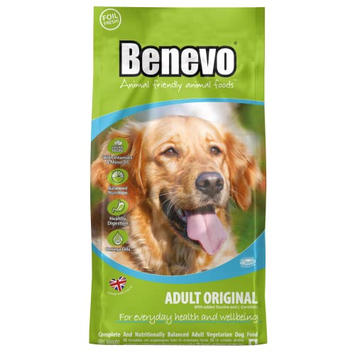 Vegan dog food from Benevo. Complete vegan dry dog food. Wheat free dried kibble, hypoallergenic & healthy. Holistic & non-gm 2kg bag