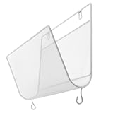 Luxshiny Wandmontierter Zeitschriftenhalter aus Eisen Platzsparendes Wandregal für Büro und Wohnzimmer Weißer Zeitungshalter mit Ablage Wand Aktenorganizer für Zuhause und Schule