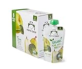 Amazon Brand - Mama Bear Organic Baby Food, Stage 2, Pear Apple Broccoli, 4 Ounce Pouch (Pack of 12)
