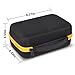 Case Compatible with Brother for P-Touch PTH110BP/ PTH110/ Pro PT-H111/ PTE110 Portable Label Maker, Storage Holder Carrying Organizer for Label Tapes, AC Adapter, Charging Cables -Yellow Zipper