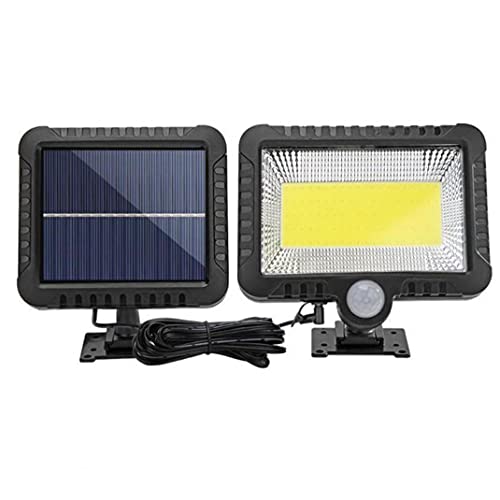 Sensor solar de la l�mpara de la calle Lights Pared 100 COB LED al aire libre Powered impermeable recargable inal�mbrica para Navidad Jard�n luces de calle solares de pared