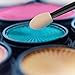 Cuttte 120PCS Disposable Dual Sides Eye Shadow Sponge Applicators with Container, 2.44' Length Eyeshadow Brushes Makeup Applicator