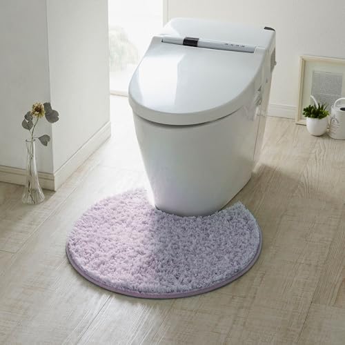 [ベルメゾン] トイレマット 洗える マット パープル 標準(円形)マット・フタカバーなし