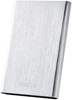 External Hard Drive 2TB,Portable Storage Drive Slim External Solid State Drive Compatible with PC, Laptop and Mac(2TB Silver-A)