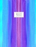 Graph Paper Notebook - Square Grid Journal - Blue Purple Watercolor: extra large 8.5 x 11, 110 pages, soft cover (Squared Notebooks)
