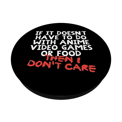 Anime Video Game Food Funny Japanese Manga Gamer Foodie Gift PopSockets Swappable PopGrip