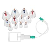 Massage Vakuum schröpfen Set,Dekaim Schröpfen Therapie, chinesische Vakuum Schröpfen Set U-Form Tassen für Therapie Saug Akupunktur Massage 12st