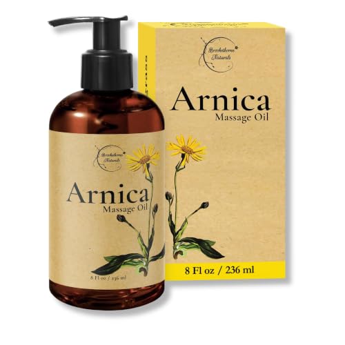 Arnica Massage Oil for Massage Therapy 8oz | Brookethorne Naturals