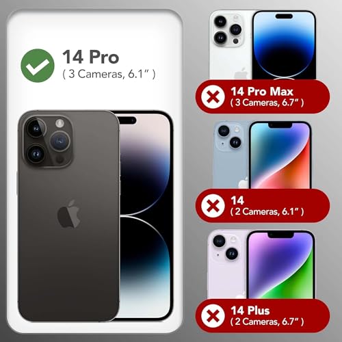 Image of Kratos Soft Silicone Case Cover Compatible with iPhone 14 Pro - Everyday Comfort Protection, Wireless Magnetic Charging Case with Raised Edge Camera & Screen Protection, Shock-Resistant Design