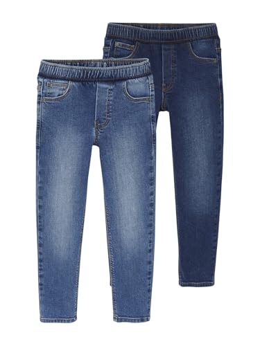 Vertbaudet 2er-Pack Jungen Slim-Jeans mit verstellbarem Dehnbund...