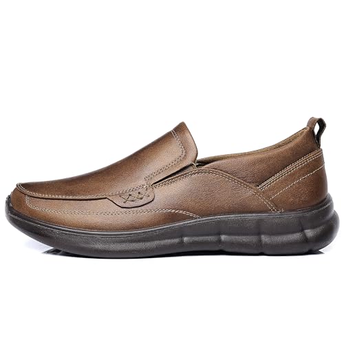 Trsorini Mens Slip-on Casual Loafers Shoes Classic Bussiness Lightweight Soft Shoes Office Comfortable for Male2