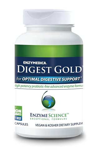 Enzyme Science Digest Gold, 90 Capsules - Maximum Strength Vegan Enzyme Supplement For Better Digestion With Amylase, Lipase And Protease #TOP3