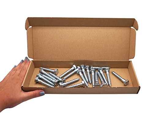 SKIR'CO (20 pcs) DIN 571 Zinc Plated Steel Hexagon Head Wood Screws M10 x 60 mm, Coach Screws, Hex Screw, Lag Bolts - Image 4