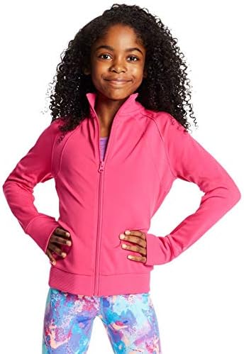 C9 Champion Girls' Cardio Jacket, Amaranth, Medium