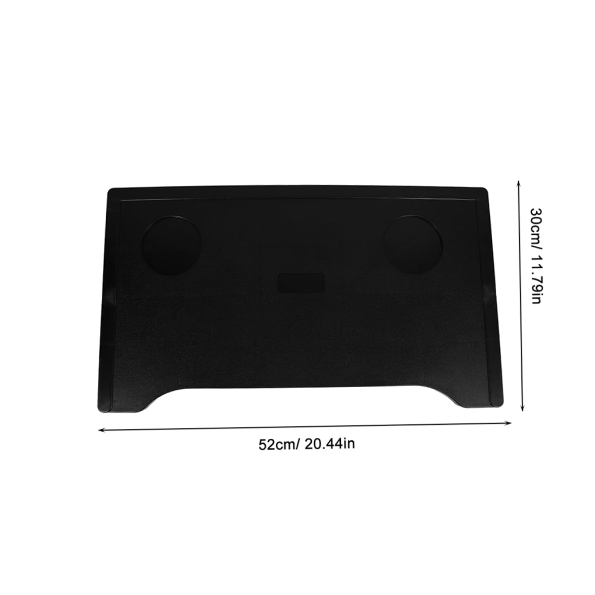 Table à Manger pour Fauteuil Roulant Pliable Abs Noir 2 Pièces