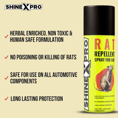ShineXPro Rat Repellent Spray for Car - Herbal-Enriched & Human Safe - Image 3