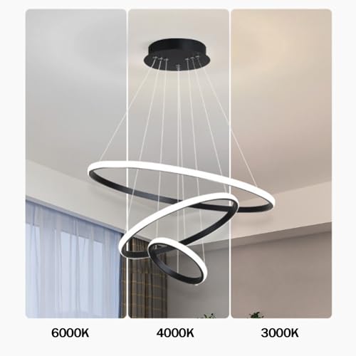 Lustre LED d'intérieur moderne CLMJHG télécommande plafonnier variable