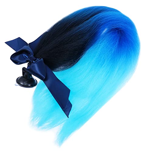 GLEAVI Delicate Motorcycle Helmet Braids Wig with Removable Braid Ornament