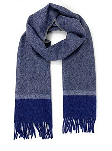100% Baby Alpaca - Herringbone Striped Scarf