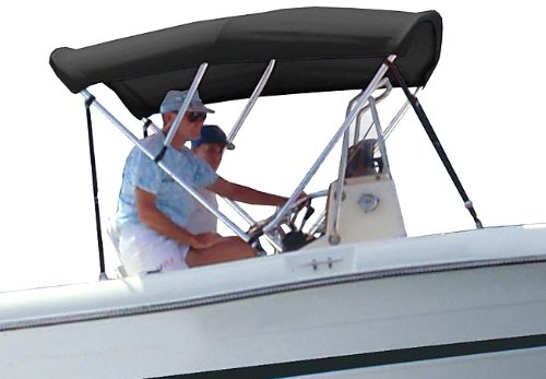 Survivor Marine Products Bimini Top (Fabric Only), Black, 4-Feet Length x 36-Inch Height x 73-78-Inch Width