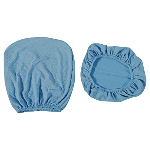 Sunnyway Office Chair Cover(Seat Cover And Back Cover Included) Removable Computer Chair Slipcover Elastic Stretchable Kitchen Chair Seat Cover Washable Dining Room Chair Protective Cover (Blue) #TOP1