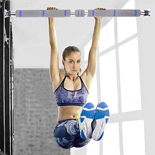 NNCTA Doorway Pull Up and Chin Up Bar Upper Body Workout Bar for No Screws Heavy Duty Home Gym Exercise Fitness & 440 LBS Indoor Workout Training Bar Adjustable 23.6~39.3in Inches Length (Gray)