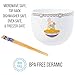 Silver Buffalo Disney Pixar Ratatouille Featuring Remy Cooking Love Ceramic Ramen Noodle Rice Bowl with Chopsticks, Microwave Safe, 20 Ounces