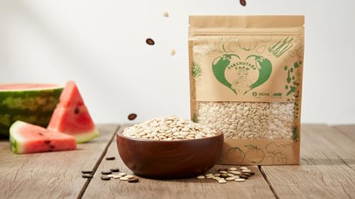 Image of Parshutara Farm Watermelon Seeds 500g | 100% Natural & Raw Tarbooj Beej | High Protein & Healthy Snack | Edible Seeds for Eating & Cooking