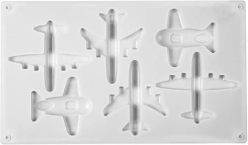 Miniatura 9 de Molde de silicona para avión, decoración de cupcakes, herramientas de decoración de pasteles, arcilla de caramelo, moldes de pasta de chocolate, 1