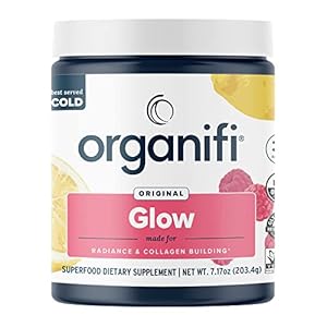 Organifi Glow – Vegan Collagen Powder for Women – Organic Flavored Water Ingredient, 30 Servings