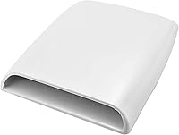 Vista 8 de Cubierta de ventilación de flujo de aire para automóvil, decorativa y universal; cubierta adhesiva para capó, color negro