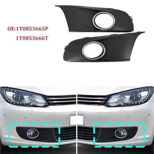 Rejilla de faro antiniebla para VW Caddy 2010-2015 delantera izquierda y derecha 1T0853665P 5