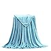 XKUN Couverture Polaire Couverture en Polaire Corail Douce Et Chaude, Couverture Légère, Coussin De Canapé, Matelas, Couverture De Flanelle Lavable-Lake Blue,100X150Cm