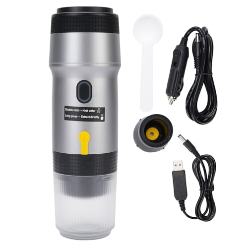 Qalvona Portátil de Acero Inoxidable 304, Multifuncional USB, Capacidad 60ml y 120ml - Extracción Avanzada, Batería Integrada, Ideal para Viaje y Camping (Pago)