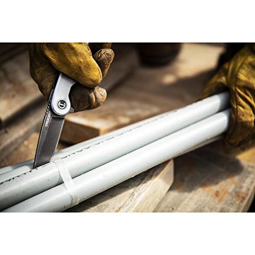 Crescent Canivete de bolso com alça de alumínio de ponta de queda de 8,4 cm - CPK325A