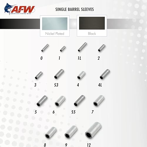 Image of American Fishing Wire Single Barrel Crimp Sleeves