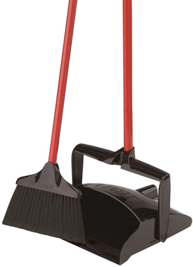 Libman 10 in. W Stiff Recycled Plastic Broom with Dustpan - Case of: 22