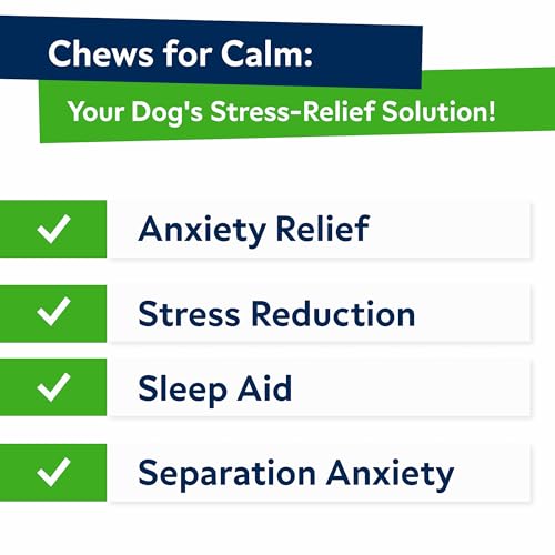 STRELLALAB Vet Formulated Hemp Calming Chews for Dogs – Anxiety Relief Calming Treats – Advanced Melatonin Pet Calm – Natural Sleep Aid & Stress, Separation Anxiety Relief – 120 Treats – Bacon STRELLALAB Vet Formulated Hemp Calming Chews for Dogs – Anxiety Relief Calming Treats – Advanced Melatonin Pet Calm – Natural Sleep Aid & Stress, Separation Anxiety Relief – 120 Treats – Bacon