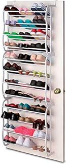 UDB 36 PAIR OVER DOOR HANGING SHOE RACK 12 TIER SHELF ORGANISER STORAGE STAND HOLDER