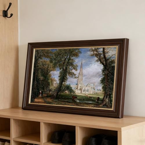 Impression sur toile Cathédrale de Salisbury de Constable : chef-d'œuvre mural - 3