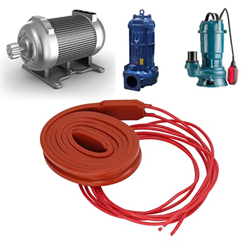 TIKATARER Silikon-Heizband, 15 X 1000 Mm, 40 W, Flexibles Heizband für Wasserrohre, Rohr-Heizband, Wasserdicht und Isolierung für Ölrohre und Motorheizung (DC12V)