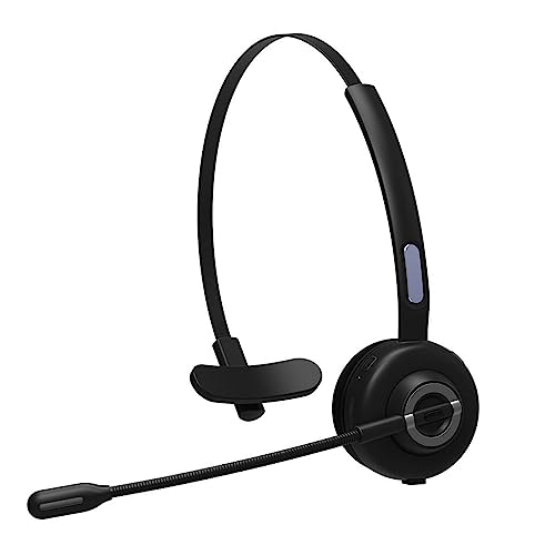 Casque de Centre D'appels, Microphone Antibruit Flexible à 300 °, Casque Bluetooth avec Portée sans Fil de 10 M, avec Base de Charge Magnétique Adaptée à La Salle de Classe de Bureau