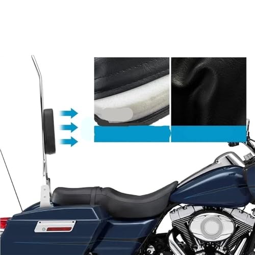 Coussin dossier arrière moto pour supprimer les douleurs dorsales du passager sur Street Glide