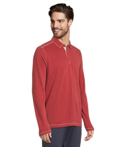 Johnston & Murphy Men's Vintage Slub Long-Sleeve Polo2