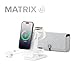 Matrix Ultimate 3-in-1 Wireless Charger with 5,000mAh MagSafe Power Bank - Global Edition | Wireless Power Bank | 5000 mAh Power Bank