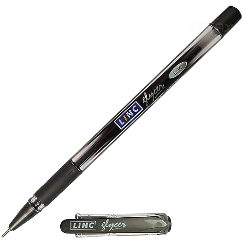 Image of Linc Glycer 0.6 mm Ball Pen | Black Ink, Pack Of 20
