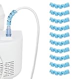10 Pack Oxygen Tube Support Crimp Straightener for Portable Oxygen Concentrator, Oxygen Tubing Support for Oxygen Tank Oxygen Hose Nasal Cannula Oxygen Accessories (Blue)